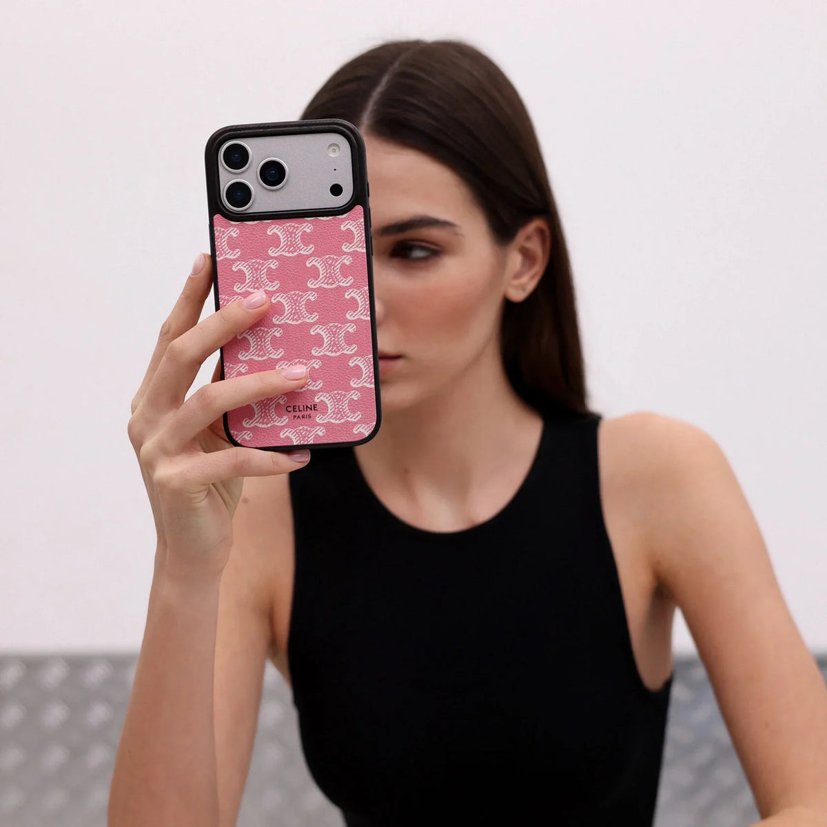 LUXURY CELINE IPHONE CASE CLASSIC PINK
