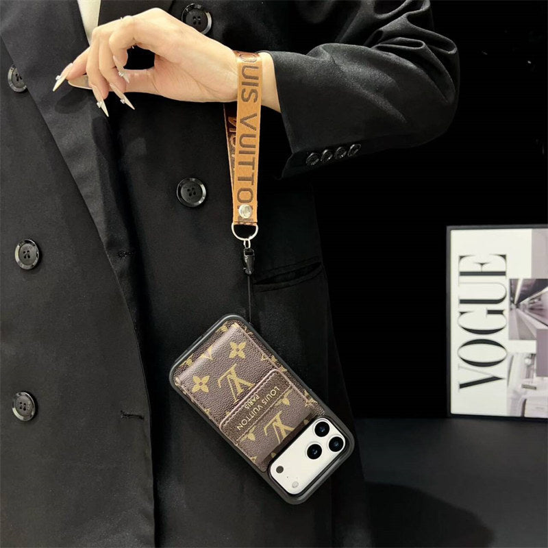 Louis Vuitton Phone case with card slot for iPhone 12-18 Pro & Pro Max