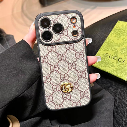 Luxury Monogram Gucci Case with Camera Lens Protection
