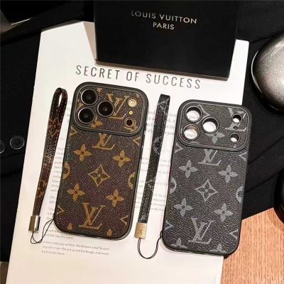 Louis Vuitton Phone Monogram Case with Strap For iPhone 12-18 Pro & Pro Max