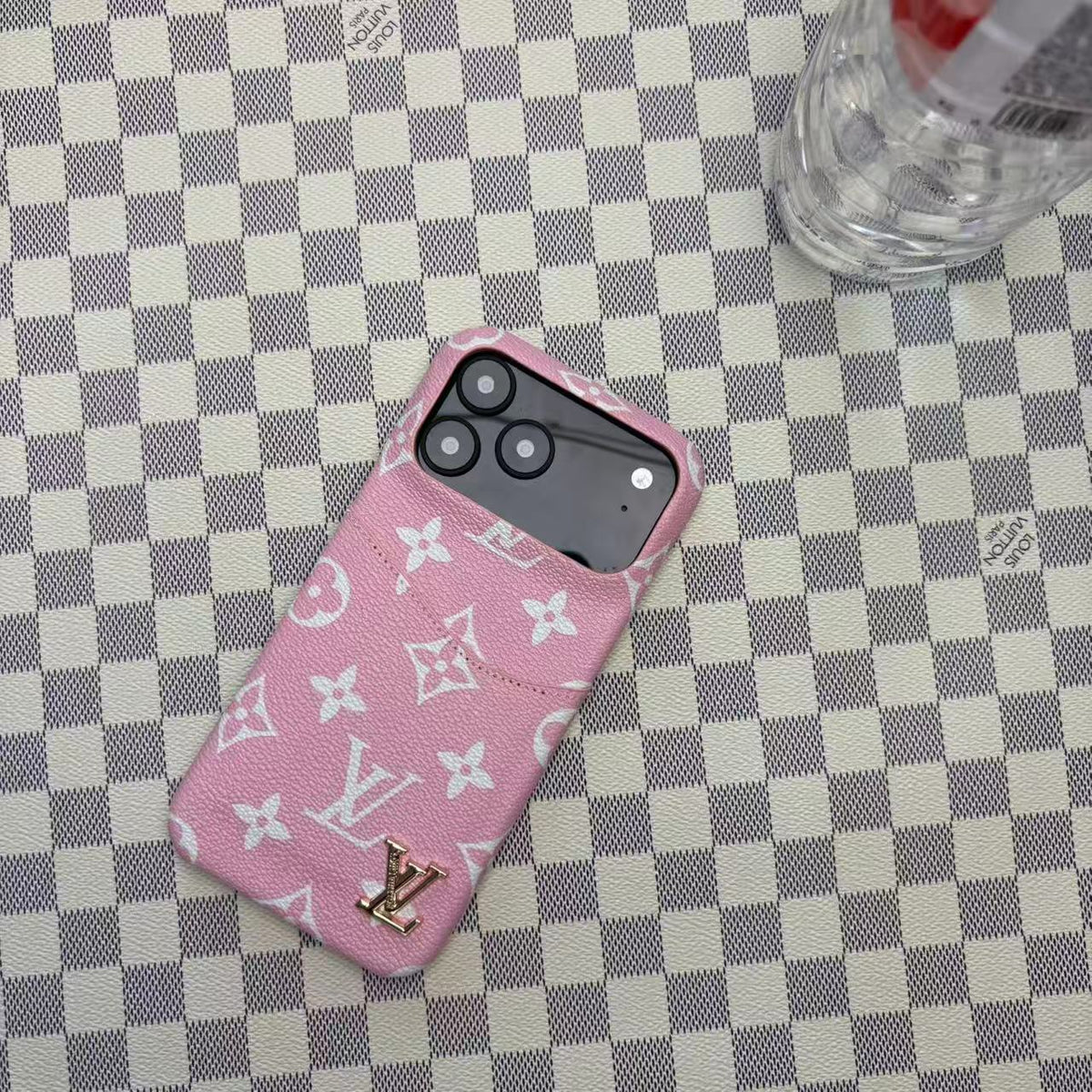 Leather Case with Card Holder For iPhone 12-18 Pro & Pro Max