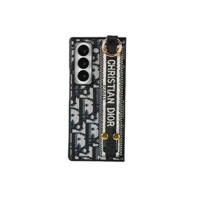 Luxury Brand C Dior Belt Embroidery Case for Samsung Z Fold 3-7