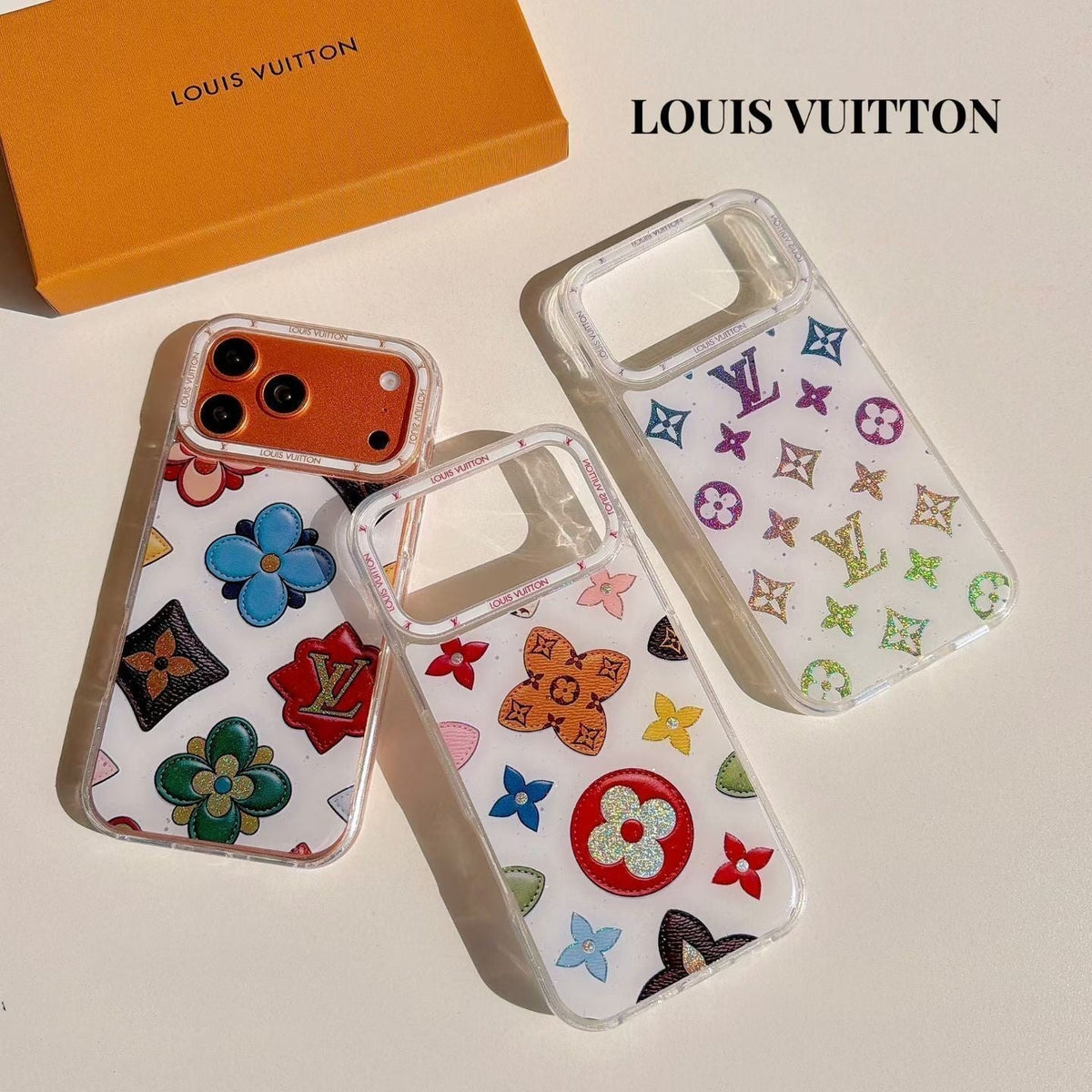 Multicolor Monogram White Louis Vuittin Case for iPhone 13-18 Pro & Pro Max