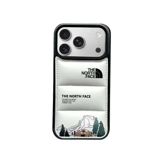 North Face Style Puffer Phone Case With Graphic