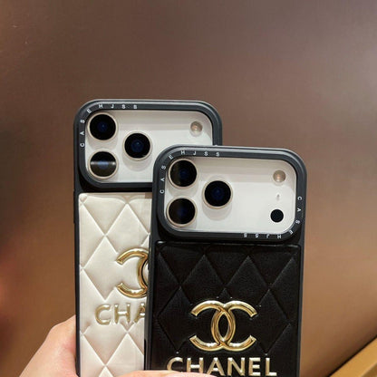 Luxury Leather Chanel Phone Case For iPhone 13-17