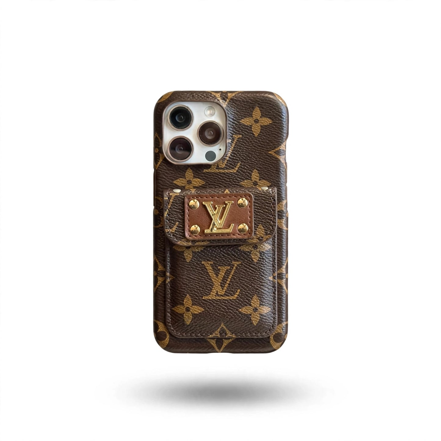 Monogram Canvas Back Card Holder Classic Ophidia Leather iPhone Case