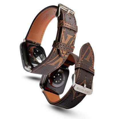 CLASSIC BROWN  LUXURY STRAP FOR APPLE WATCH Roxy New 2