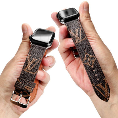 CLASSIC BROWN  LUXURY STRAP FOR APPLE WATCH Roxy New 2