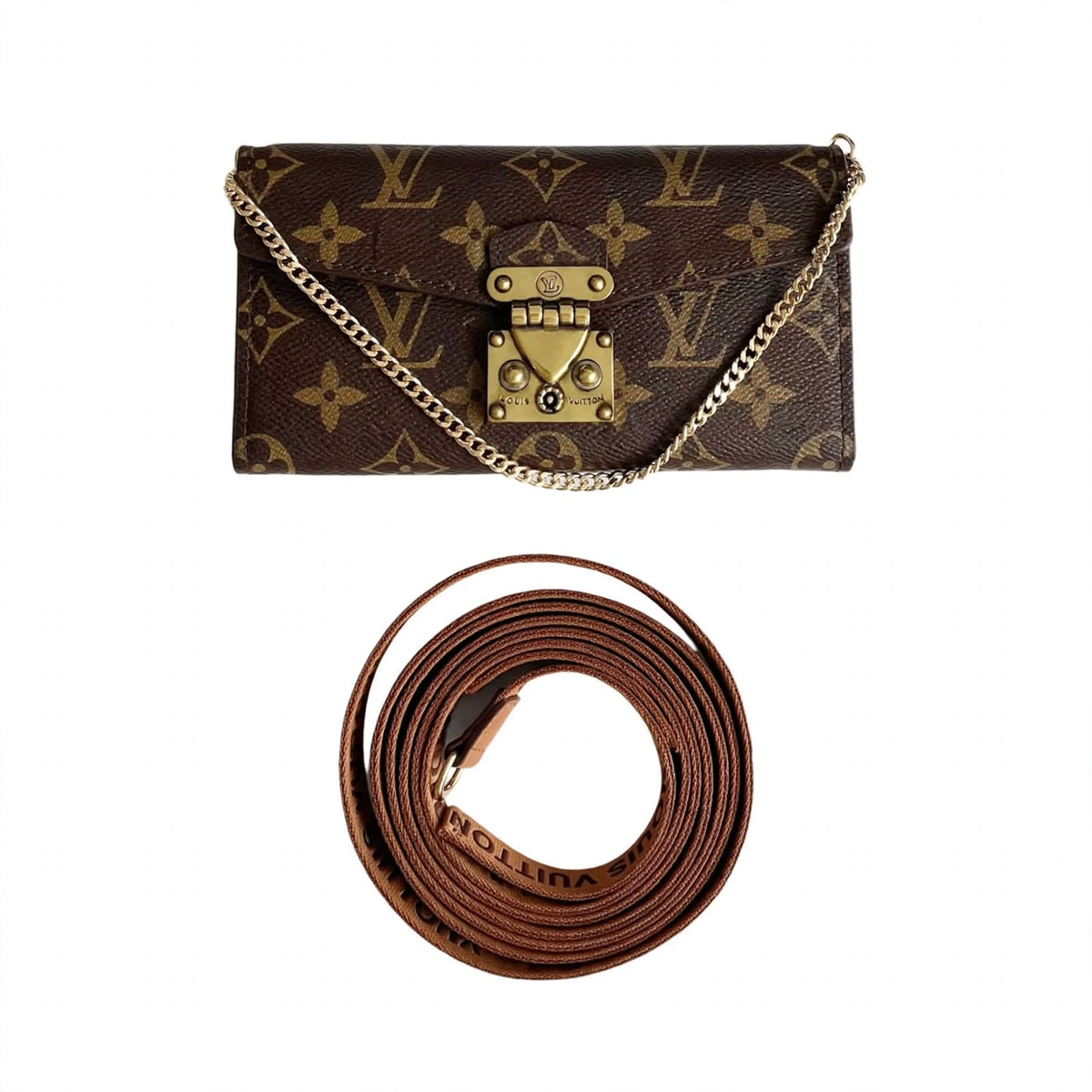 Monogram LV Luxurious Phone Case With Strap For iPhone 12-18 Pro & Pro Max