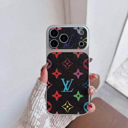 Multicolor Monogram LV-Style Phone Case for iPhone 13-18 Pro & Pro Max