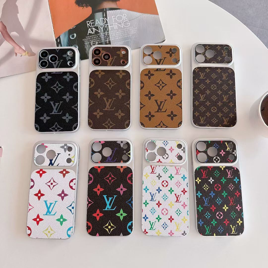 Multicolor Monogram LV-Style Phone Case for iPhone 13-18 Pro & Pro Max