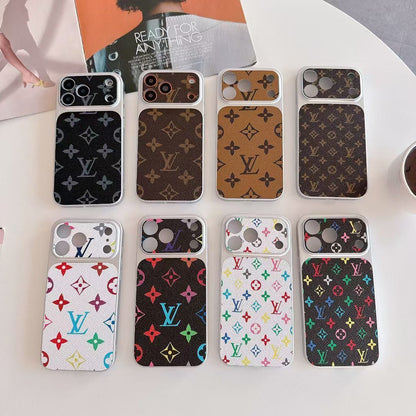 Multicolor Monogram LV-Style Phone Case for iPhone 13-18 Pro & Pro Max