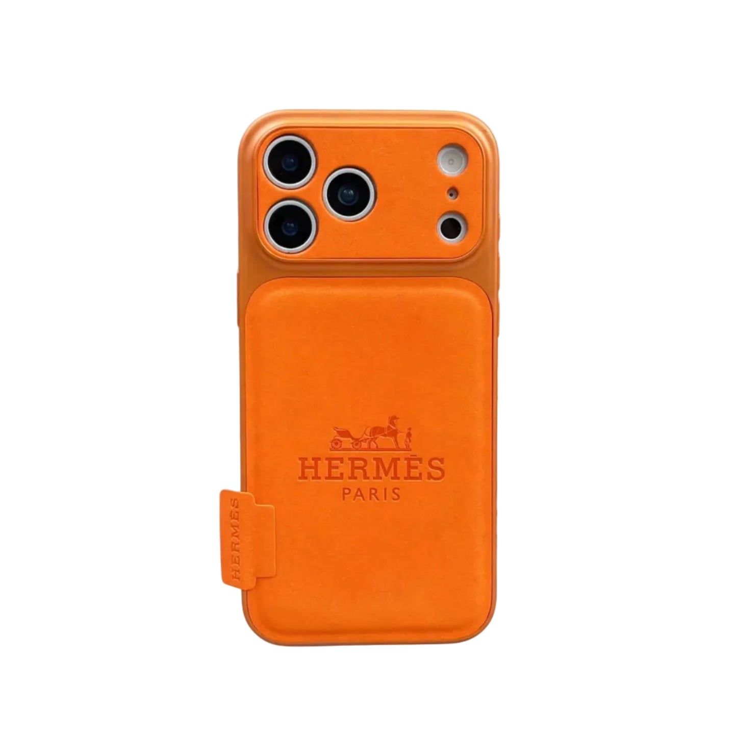 Premium Leather Hermes Style Case for iPhone 13 - 17 Series