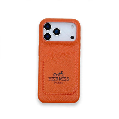 Luxury Pocket Designer Case with Logo - iPhone 12-18 Pro & Pro Max