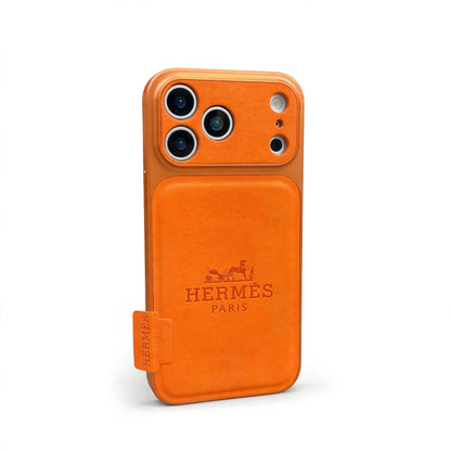Hermes Premium Leather iPhone Case – Luxury Protection & Style