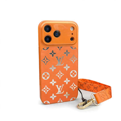 Premium Louis Vuitton Monogram Phone Case With Mini Strap for iPhone 12-18 Pro & Pro Max