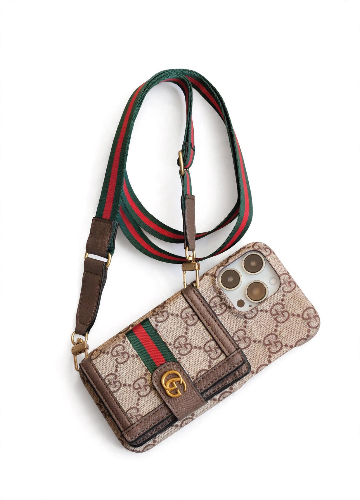 Ophidia Leather Wallet Crossbody iPhone Case