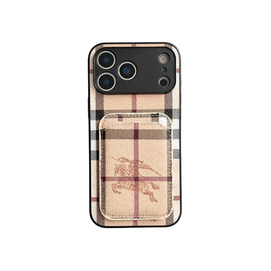 Luxury Card Holder Phone Case For iPhone 12-17