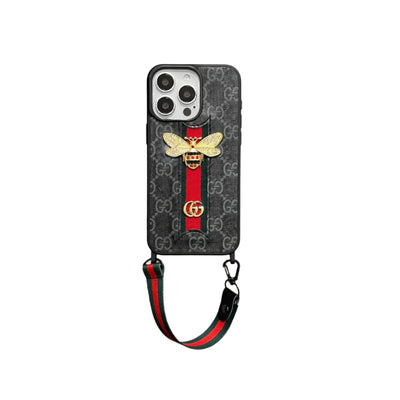 3D Bow Designer Case with Hand Strap - iPhone 12-16 Pro & Pro Max