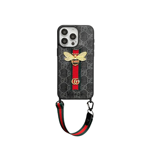 3D CASE FOR IPHONE WITH A MAIN CORD AND RUBAN