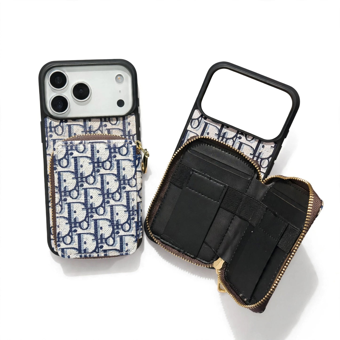 Dior Luxury iPhone Case Card Slot For iPhone 17 / 16 / 15 / 14