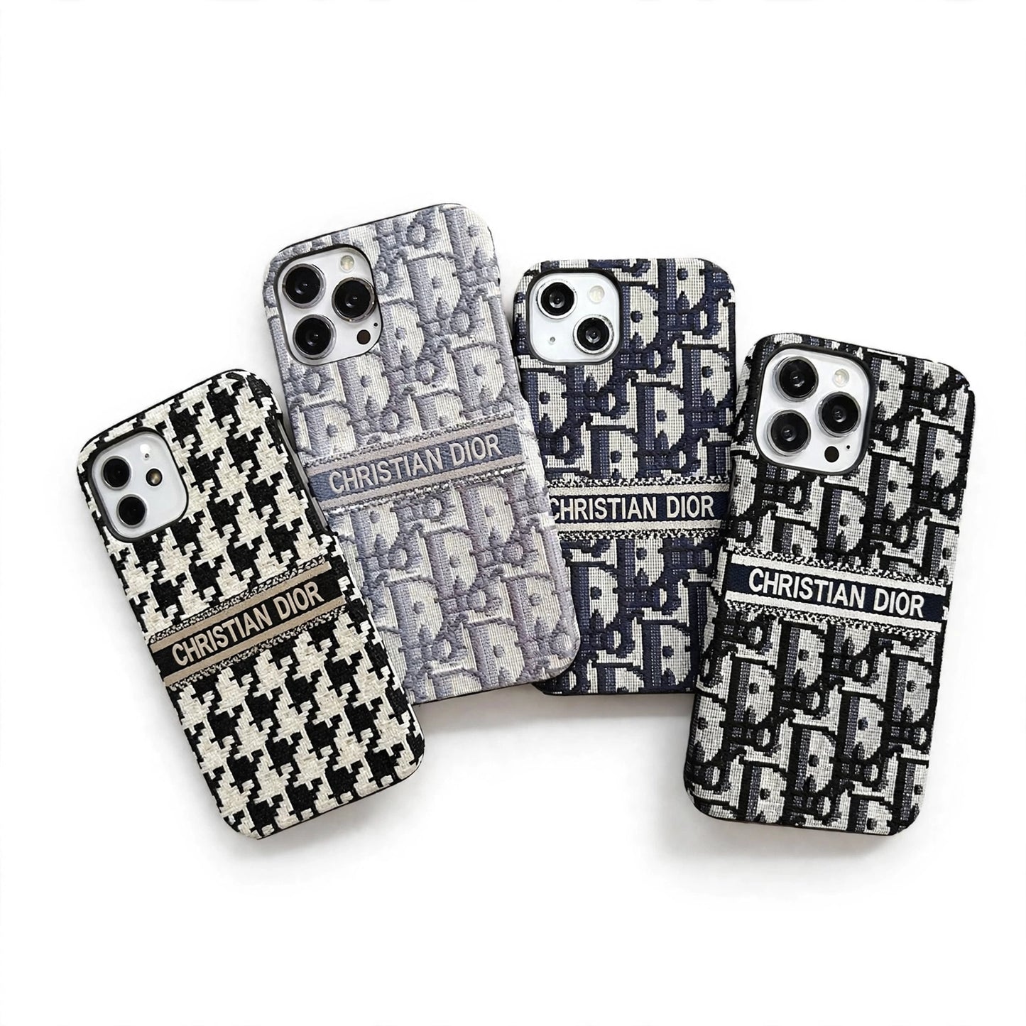 Luxury Brand Vertical Belt Stitched Case Cover For iPhone