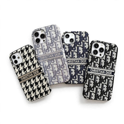 Luxury Brand Vertical Belt Stitched Case Cover For iPhone