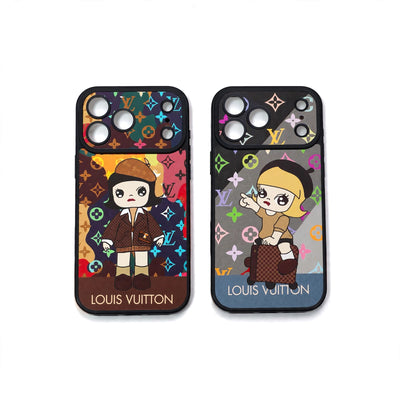 Luxury Monogram Anime Style Case for iPhone 13-18 Pro & Pro Max