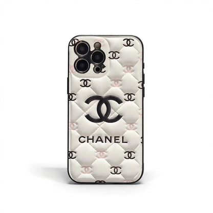 Embossed Chanel iPhone Case: Classic Luxury Design
