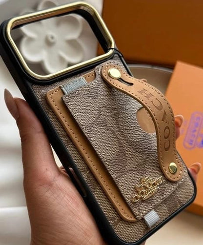 Luxury Leather Card Holder Case - iPhone 12-18 Pro & Pro Max