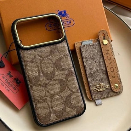Luxury Leather Card Holder Case - iPhone 12-18 Pro & Pro Max