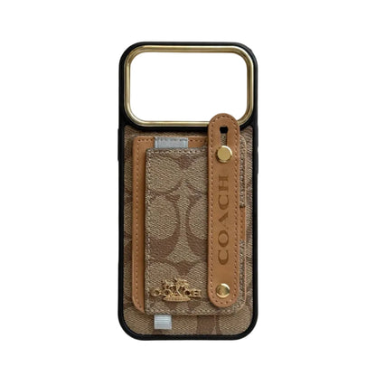 Luxury Leather Card Holder Case - iPhone 12-18 Pro & Pro Max