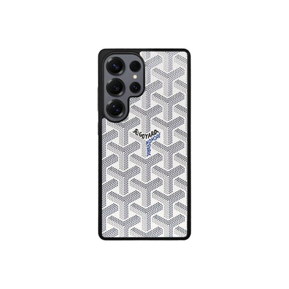 Premium White GYD-Style Pattern with Magsafe Option for Samsung S22-S26 Series