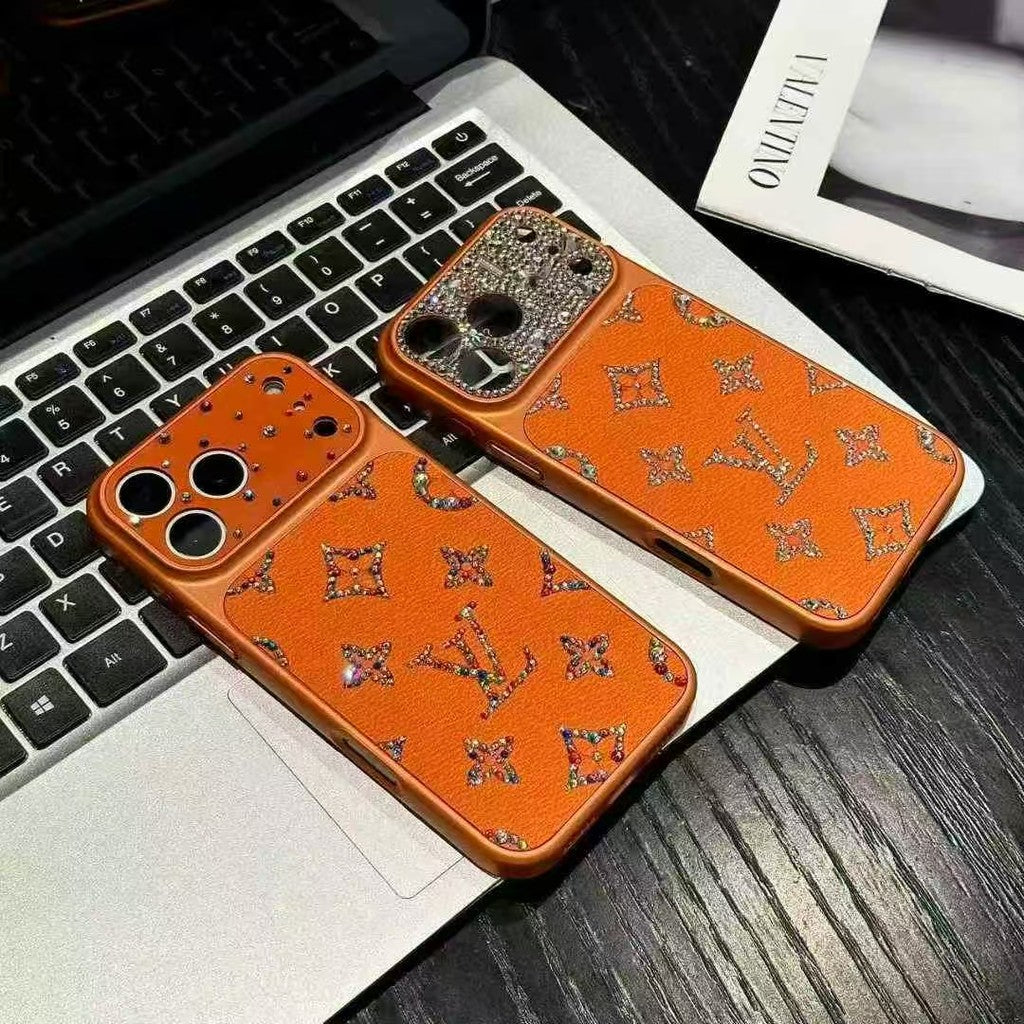 Luxury LV Rhinestones Glitter Phone Case For iPhone 14-18 Pro & Pro Max