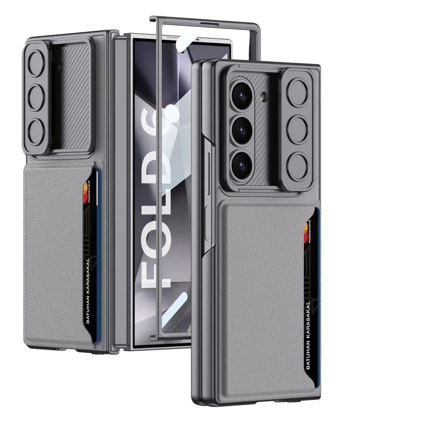 Ultra-Thin Z Fold 6 Card Holder, Screen Protector Case theroxymob
