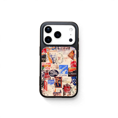 Vintage Travel Collage Luxury Case for iPhone 14-18 Pro & Pro Max